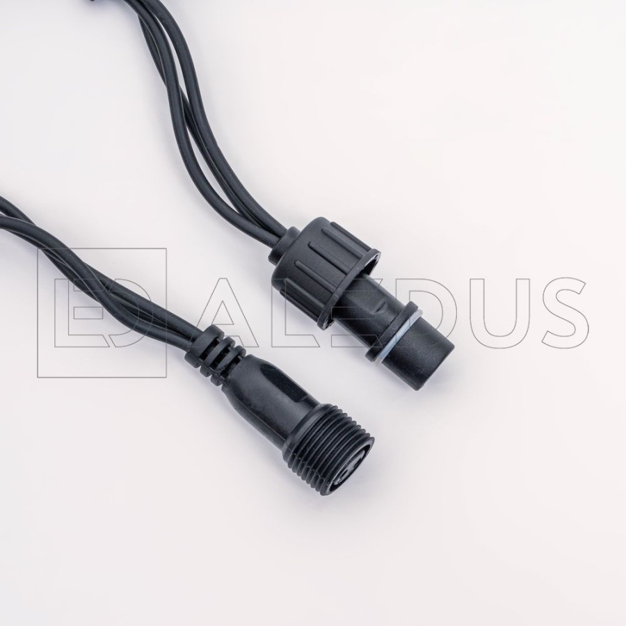 Бахрома (Айсикл) ALEDUS, 220 В, 3x0.5 м, черный провод, резина, теплый белый, с мерцанием