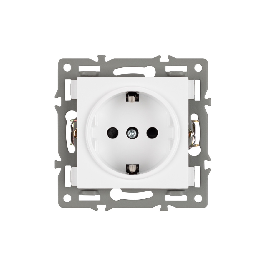 Механизм электрической розетки SCT-MEU1-PL-WH (250V, 16A) (Arlight, -)