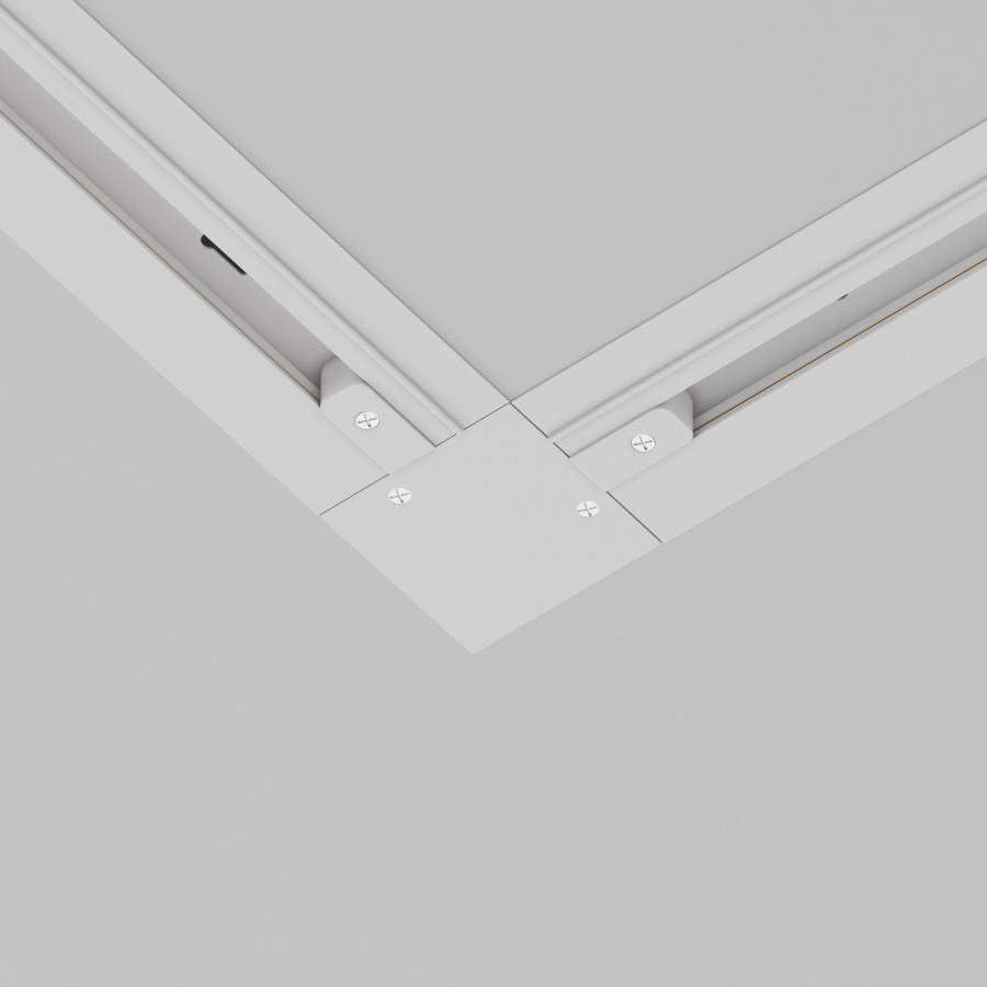 Коннектор L-образный Unity встраиваемый белый для встраиваемой трековой системы Technical TRA002CL-11W