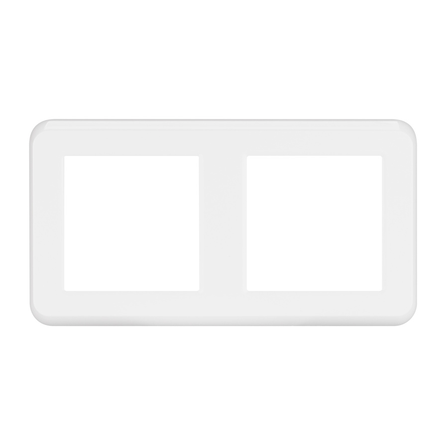 Рамка пластиковая FRM-VERSA-PL-2-WH (Arlight, -)