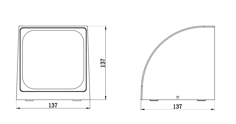 Светильник  WC3441 наcтенный черный  220V LED COB 12W теплого белого цвета.