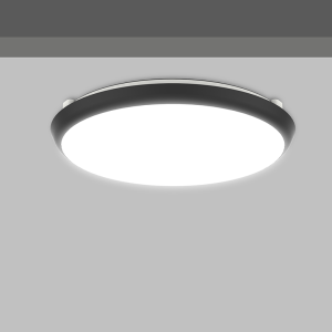 Накладной светодиодный светильник, WC3230 3CCT 30W IP65 черный D=35см