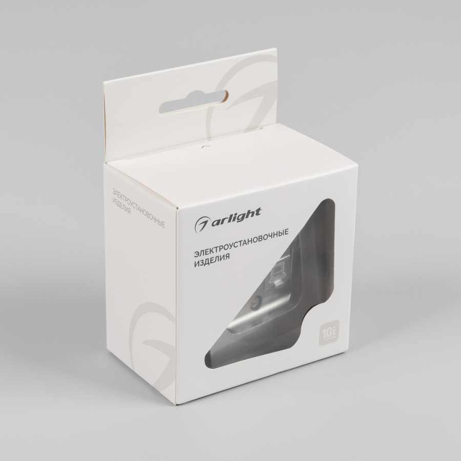 Механизм компьютерной розетки двойной SCT-MPC2-PL-GR-V (RJ-45, CAT6) (Arlight, -)