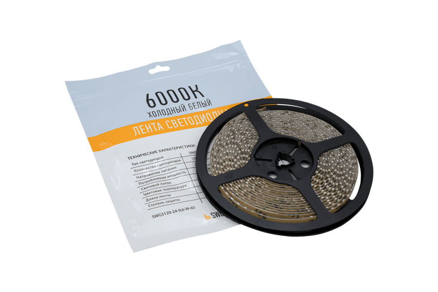 Лента светодиодная SWG SWG3120, IP65, холодный белый