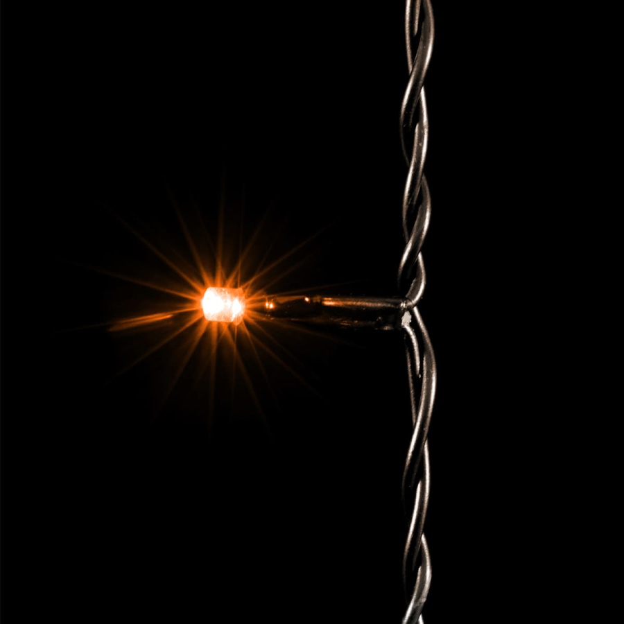 Гирлянда Занавес 2 x 2 м Желтый 220В, 400 LED, Провод Черный ПВХ, IP54