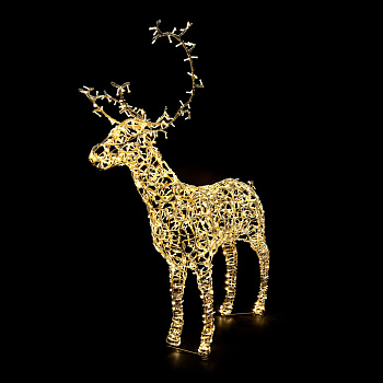 Светодиодная Фигура "Световой Олень" 2м Тепло-Белый 24В, IP65