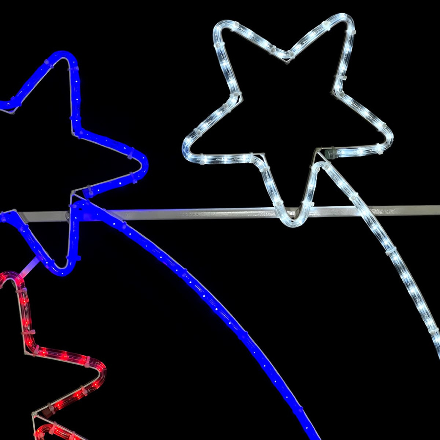 Светодиодная Консоль "Три кометы" 90 x 140 см, Триколор, 220В