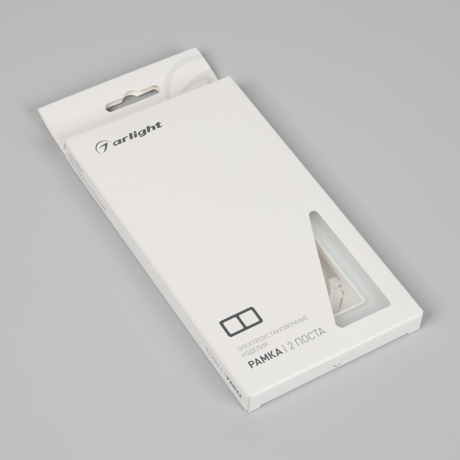 Рамка стеклянная FRM-OMALI-SFGS-2-WH (Arlight, -)