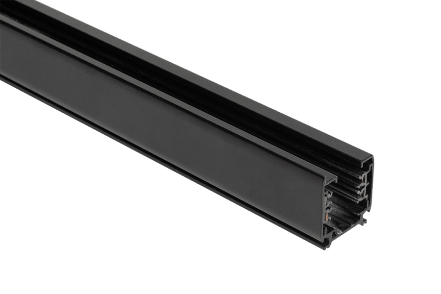 Шинопровод трехфазный, черный, 2м