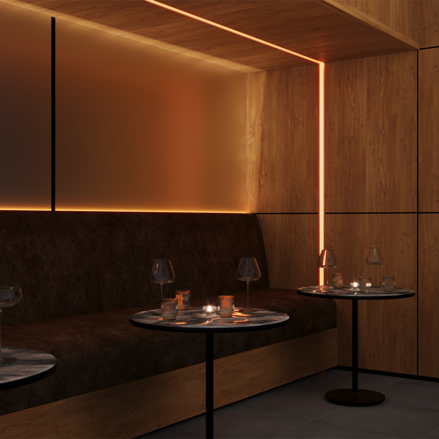 Алюминиевый профиль встраиваемый ALM-4625-S-2M для светодиодной ленты Led Strip 632001