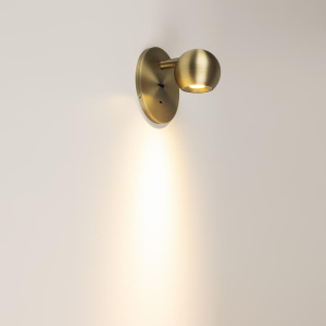 Светильник SP-OTTORI-WALL-CHARGE-6W Warm3000 (BR, 30 deg, 230V, USB-C) (Arlight, IP20 Металл, 3 года)