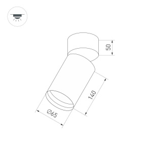 Светильник SP-POLO-SURFACE-FLAP-R65-8W Warm3000 (WH-WH, 40 deg) (Arlight, IP20 Металл, 5 лет)
