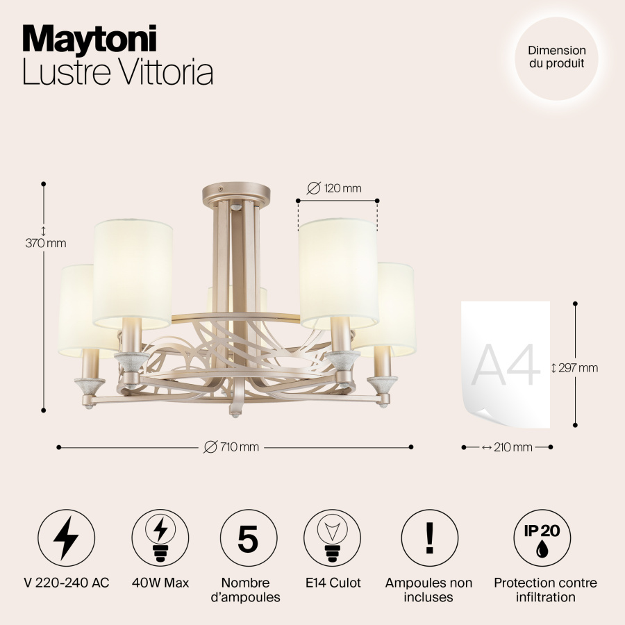 Люстра Maytoni H004CL-05BG