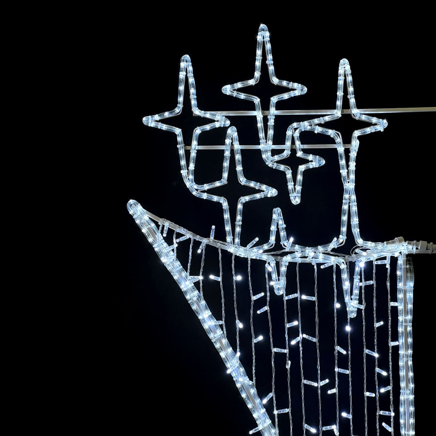 Светодиодная Консоль «Факел», 75 x 200 см, Белая, 220В