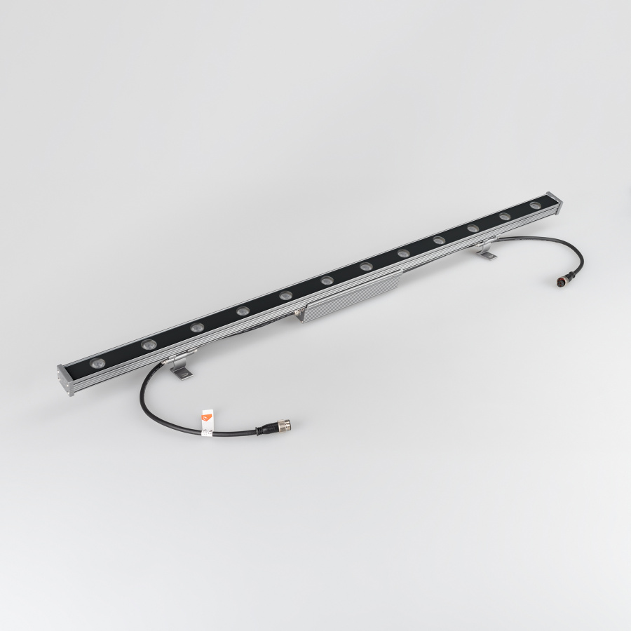 Линейный прожектор AR-LINE-1000-12W Warm3000 (GR, 15x60 deg, 230V) (Arlight, IP65 Металл, 3 года)