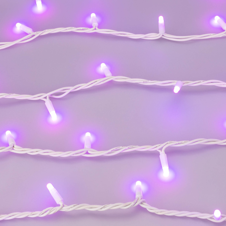 Светодиодная гирлянда ARD-STRING-PRO-10000-WHITE-100LED-MILK-LIVE RGB-DMX (24V, 10W) (Ardecoled, IP65)