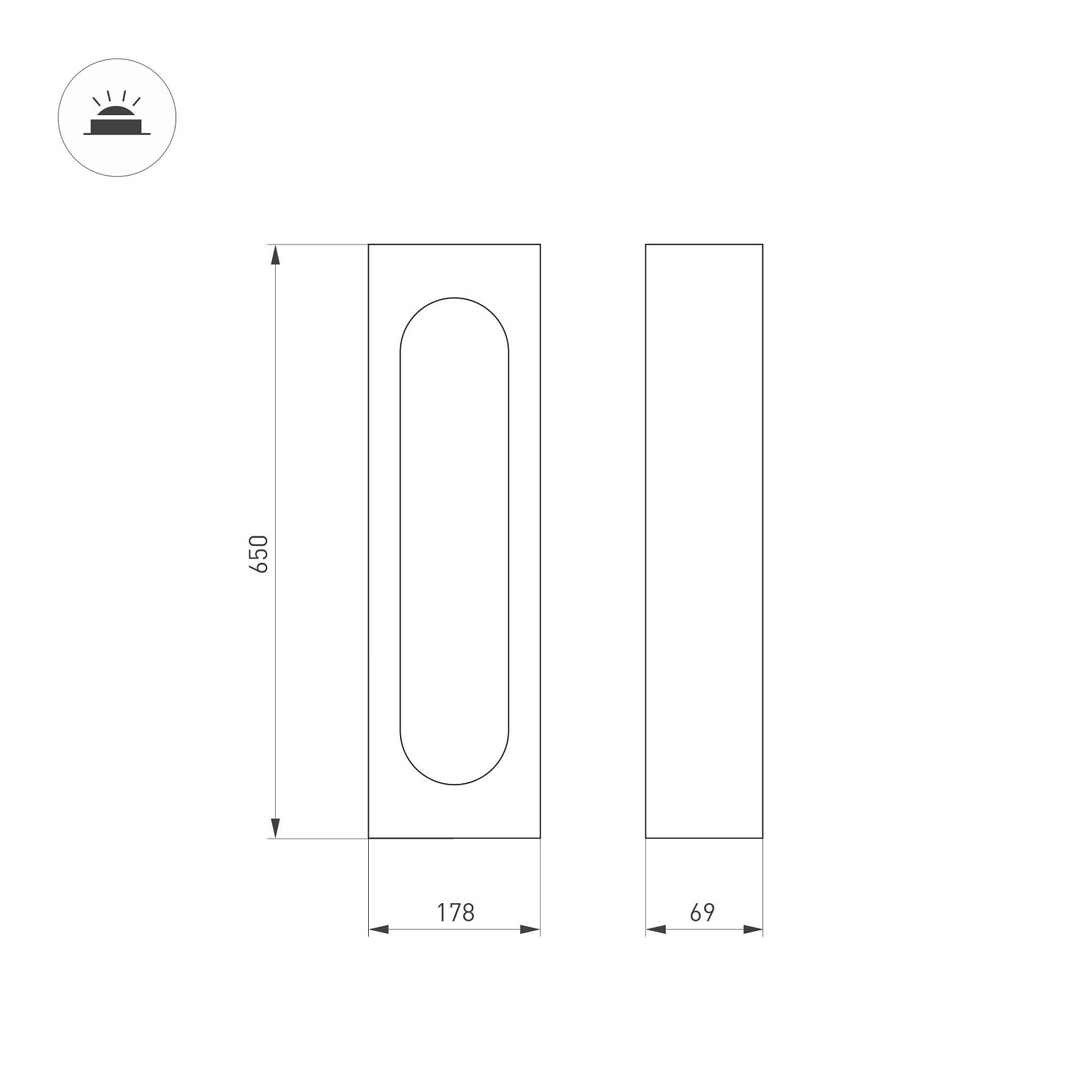 Светильник LGD-MUSE-BOLL-H650-12W Warm3000 (DG, 296 deg, 230V) (Arlight, IP65 Металл, 3 года)