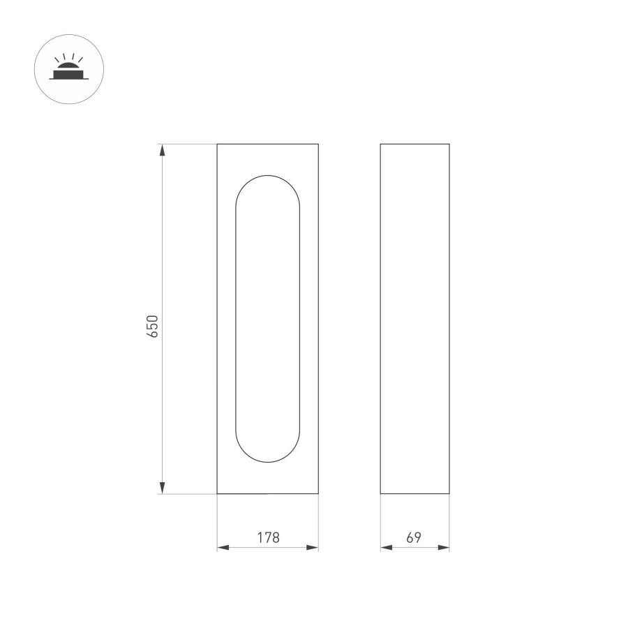 Светильник LGD-MUSE-BOLL-H650-12W Warm3000 (DG, 296 deg, 230V) (Arlight, IP65 Металл, 3 года)
