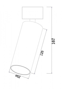 Потолочный светильник Technical C055CL-L12W4K