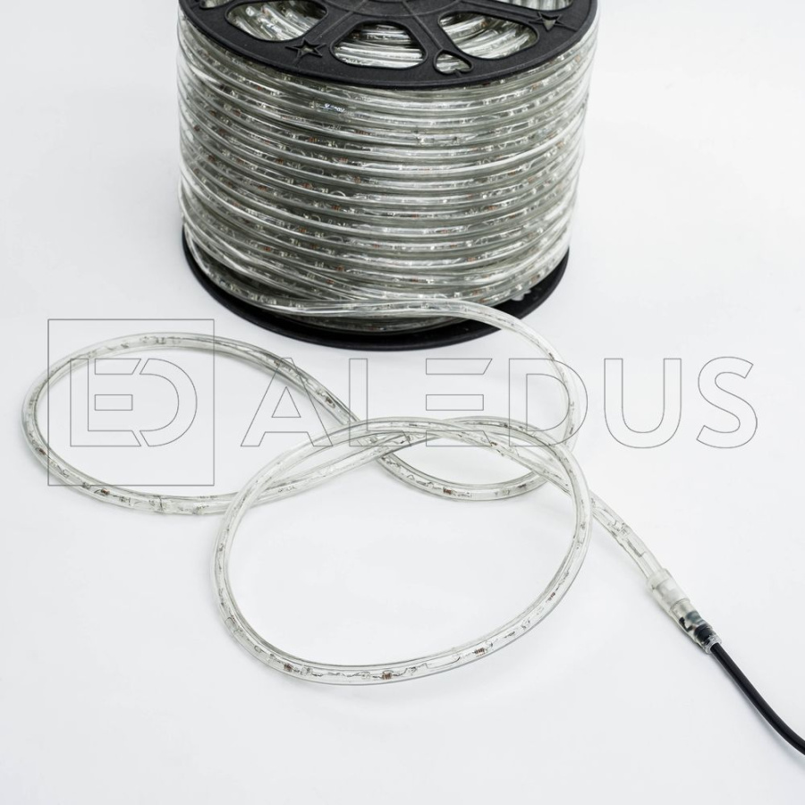 Дюралайт ALEDUS, 220 В, 13 мм, бухта 10 м, теплый белый