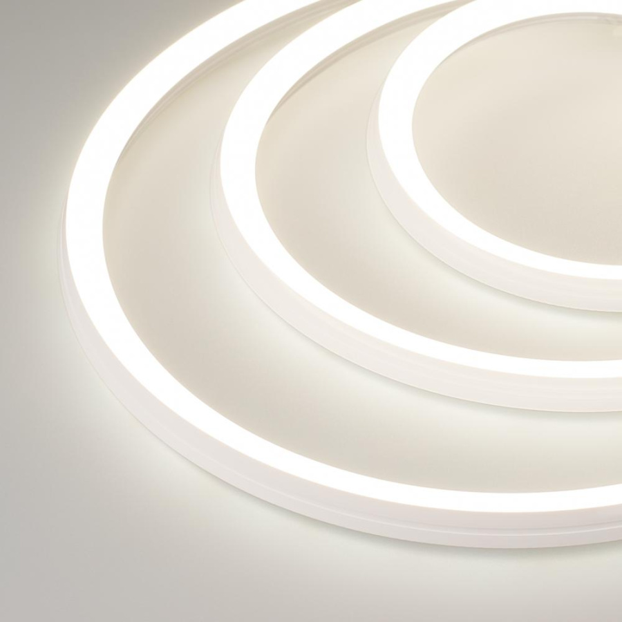 Лента герметичная MOONLIGHT-3D-A168-15x15mm 24V Day4500 (7.2 W/m, IP67, 2835, 5m, wire x1) (Arlight, Силикон)