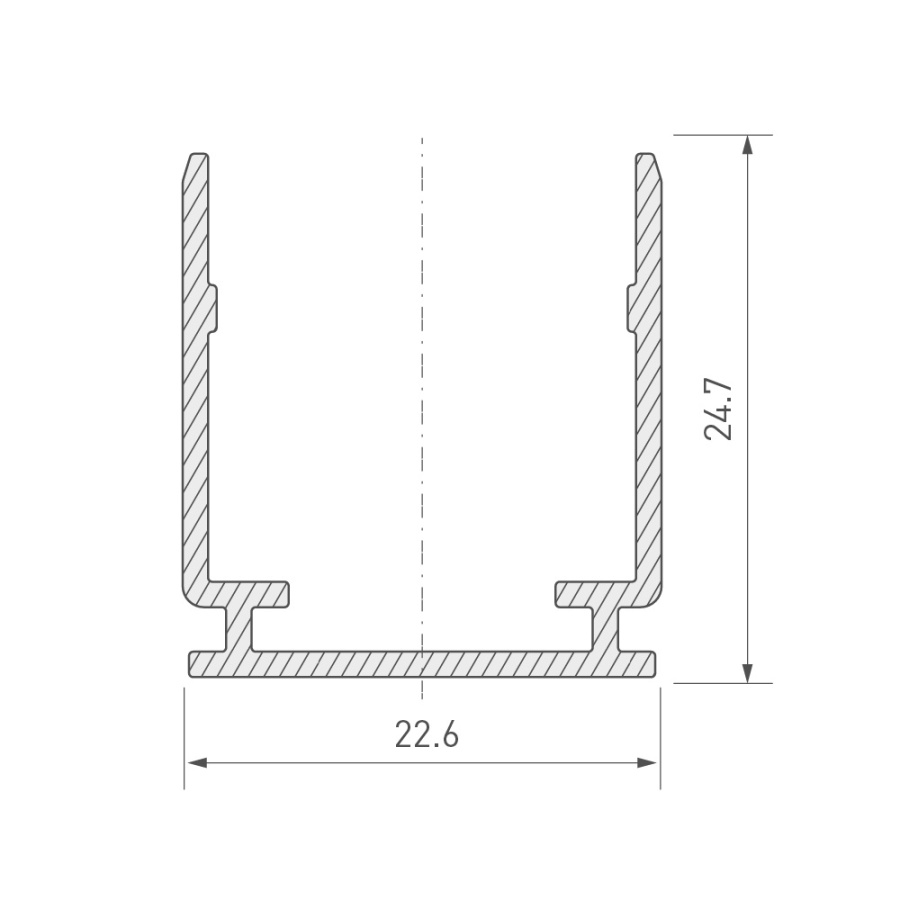 Профиль  MOONLIGHT-TOP-20x20-1000  (Arlight, Алюминий)