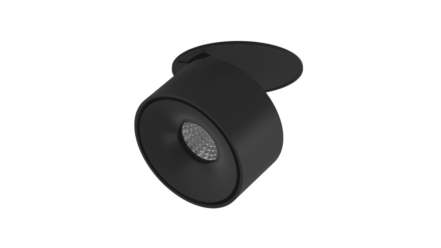 Светильник DesignLed GW, встраиваемый, черный, теплый белый (3000К)