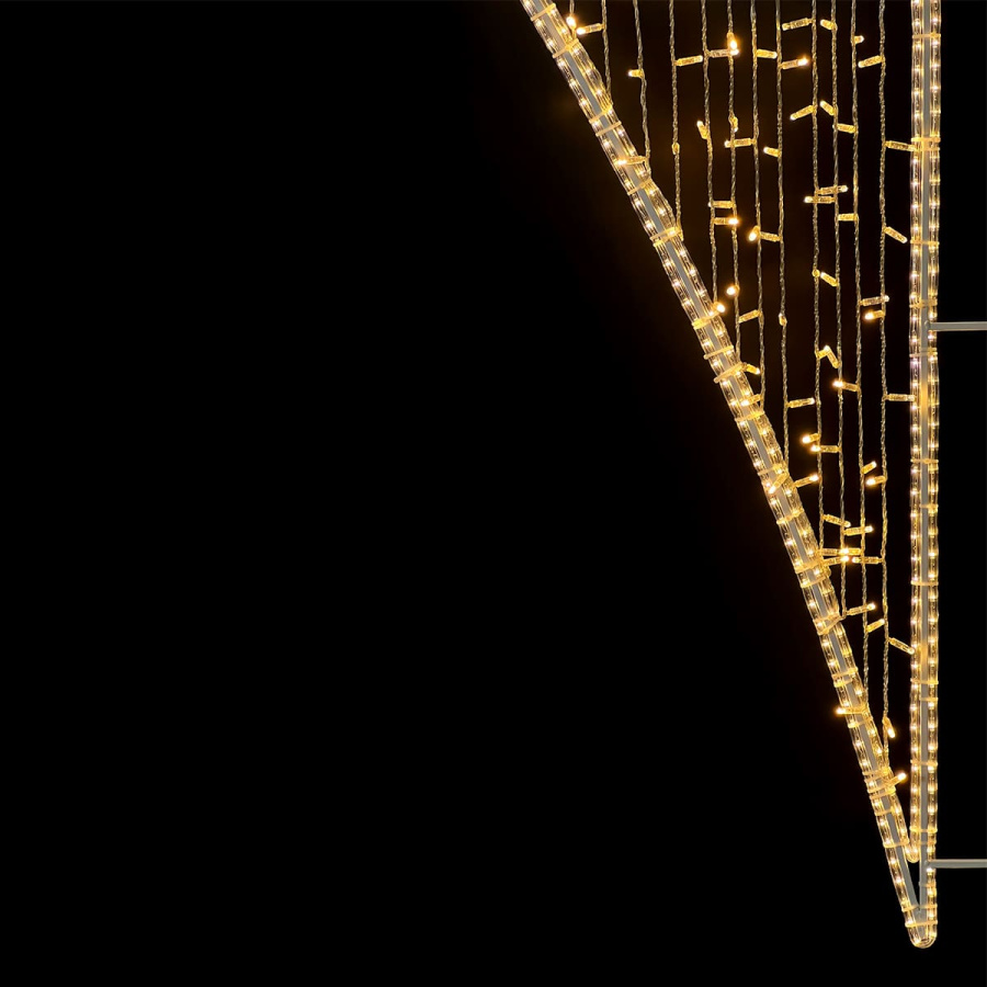 Светодиодная Консоль «Факел», 75 x 200 см, Тепло-Белая, 220В
