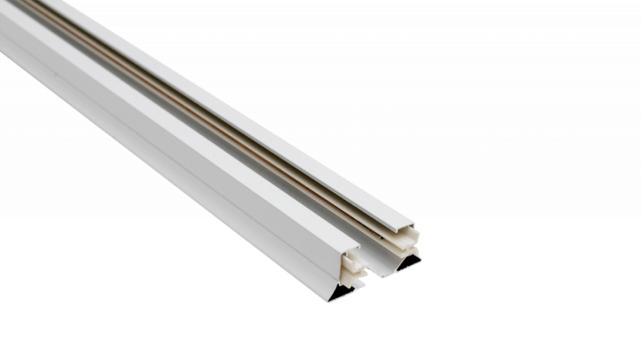 Шинопровод однофазный накладной, белый