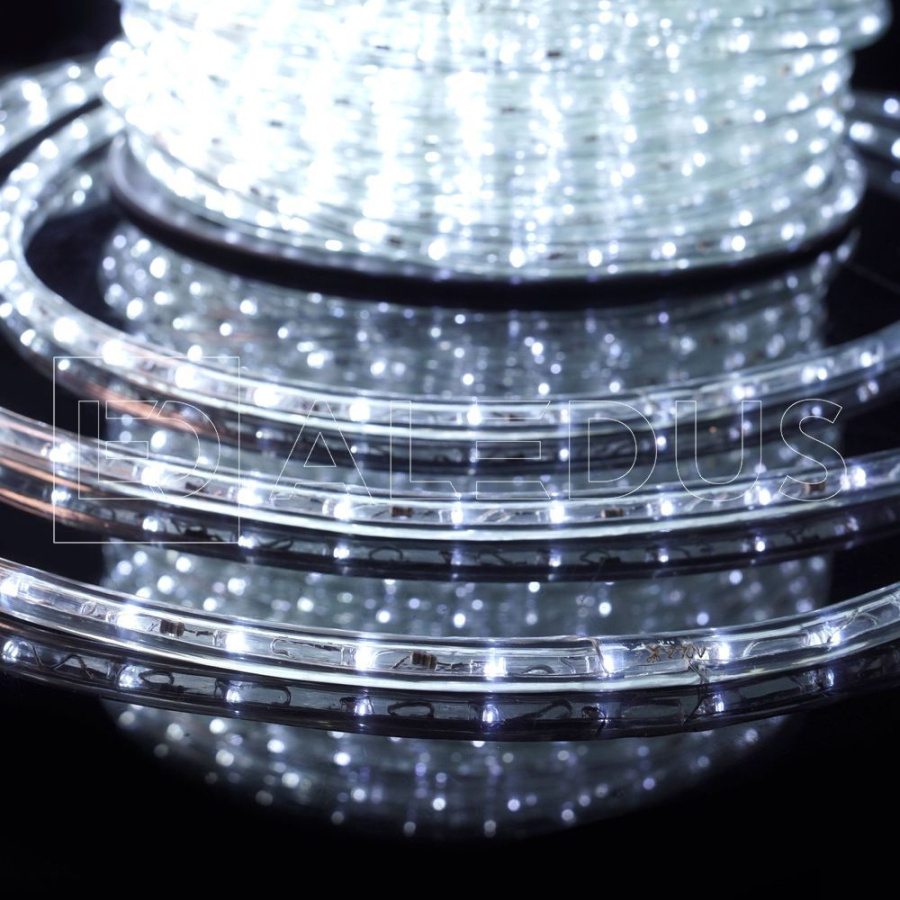 Дюралайт ALEDUS, 220 В, 13 мм, бухта 10 м, белый