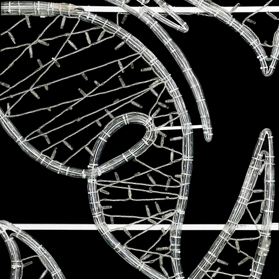 Светодиодная Консоль «Бабочка на ветке» 100 х 250 см, Разноцветная, 220В