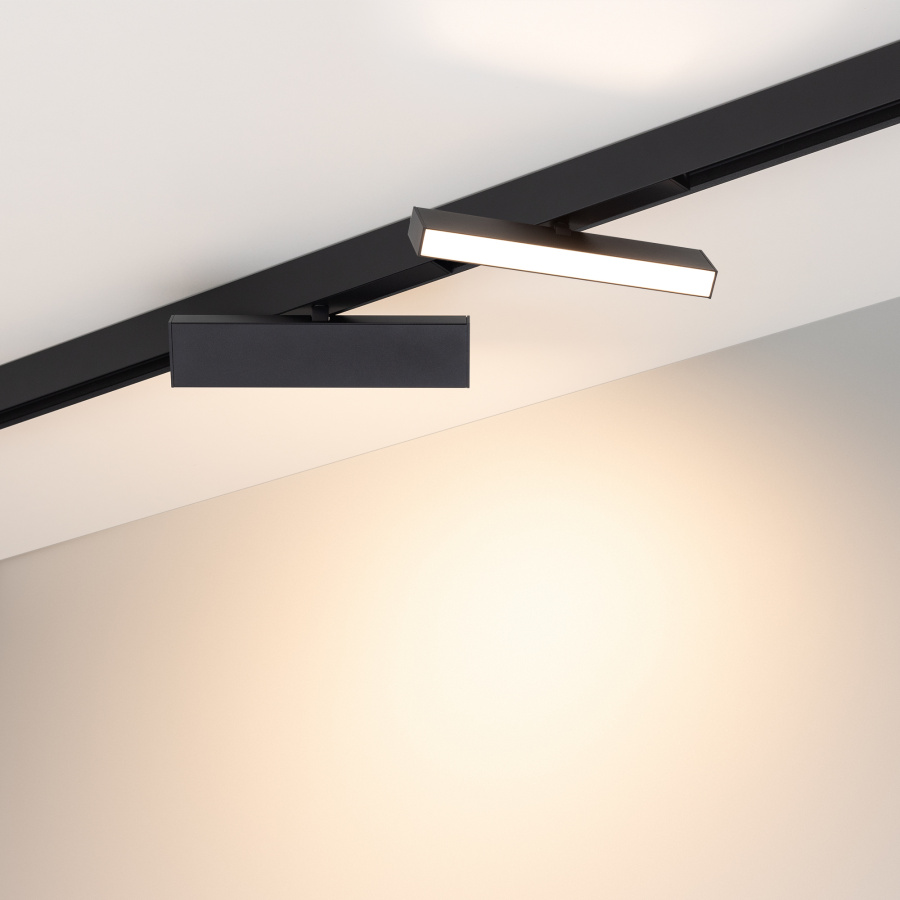 Светильник MAG-FLAT-FOLD-25-S200-6W Warm3000 (BK, 100 deg, 24V) (Arlight, IP20 Металл, 5 лет)