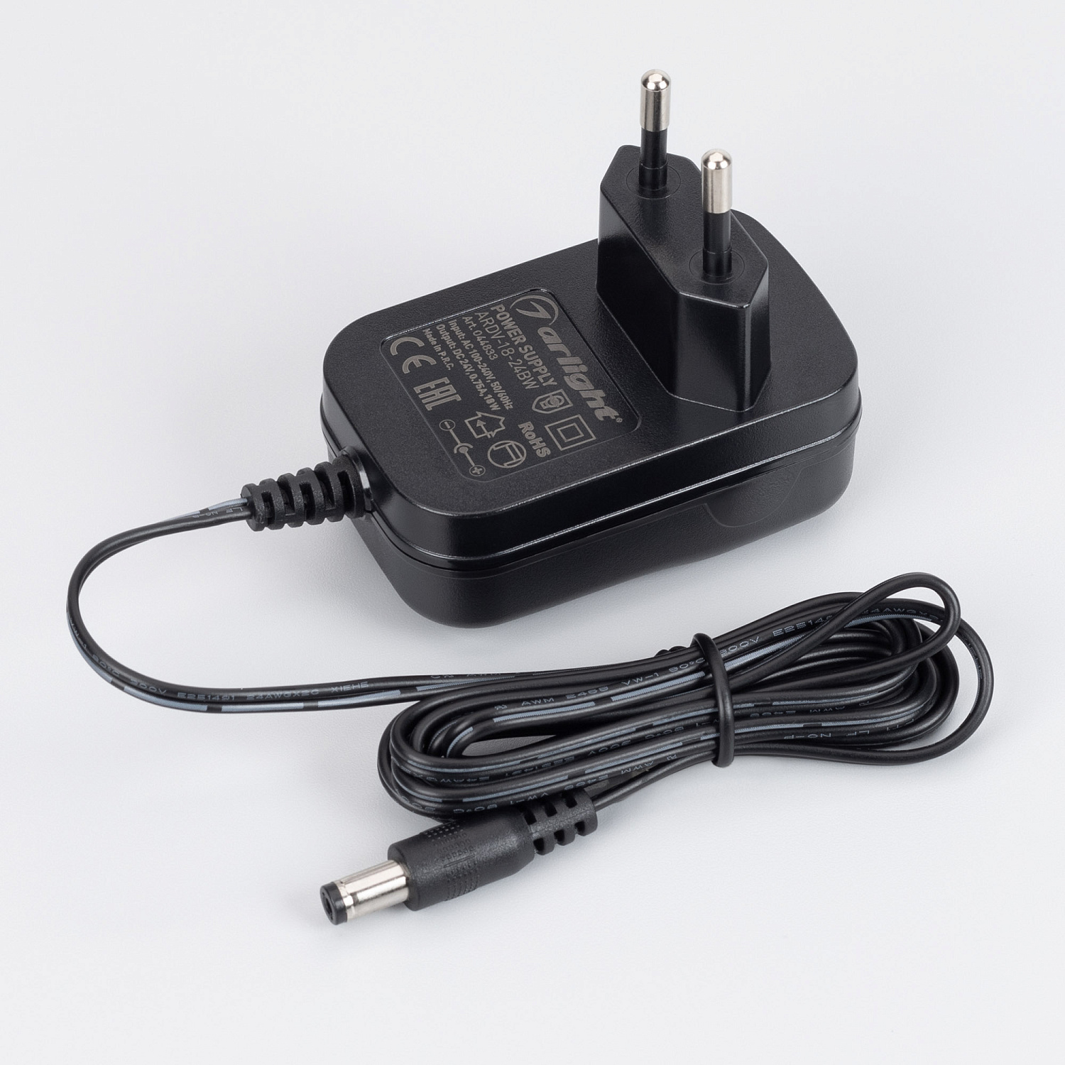 Блок питания ARDV-18-24BW (24V, 0.75A, 18W) (Arlight, Адаптер, 3 года)