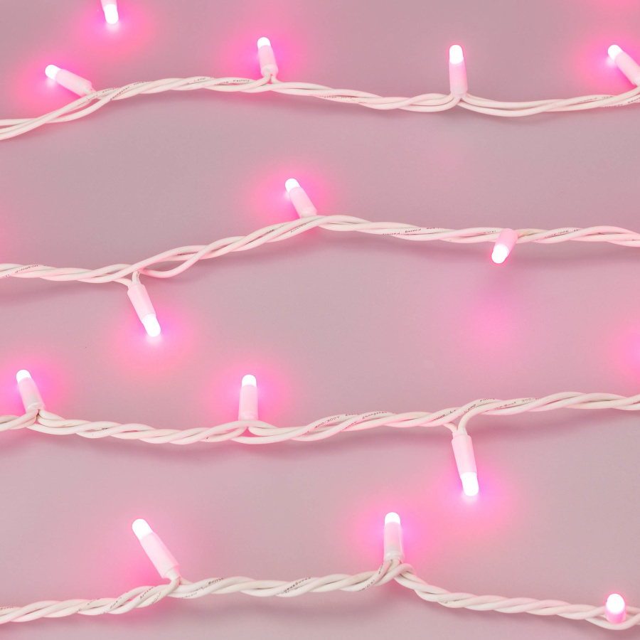 Светодиодная гирлянда ARD-STRING-PRO-10000-WHITE-100LED-MILK-LIVE RGB-DMX (24V, 10W) (Ardecoled, IP65)