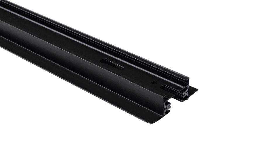 Шинопровод однофазный встраиваемый, черный