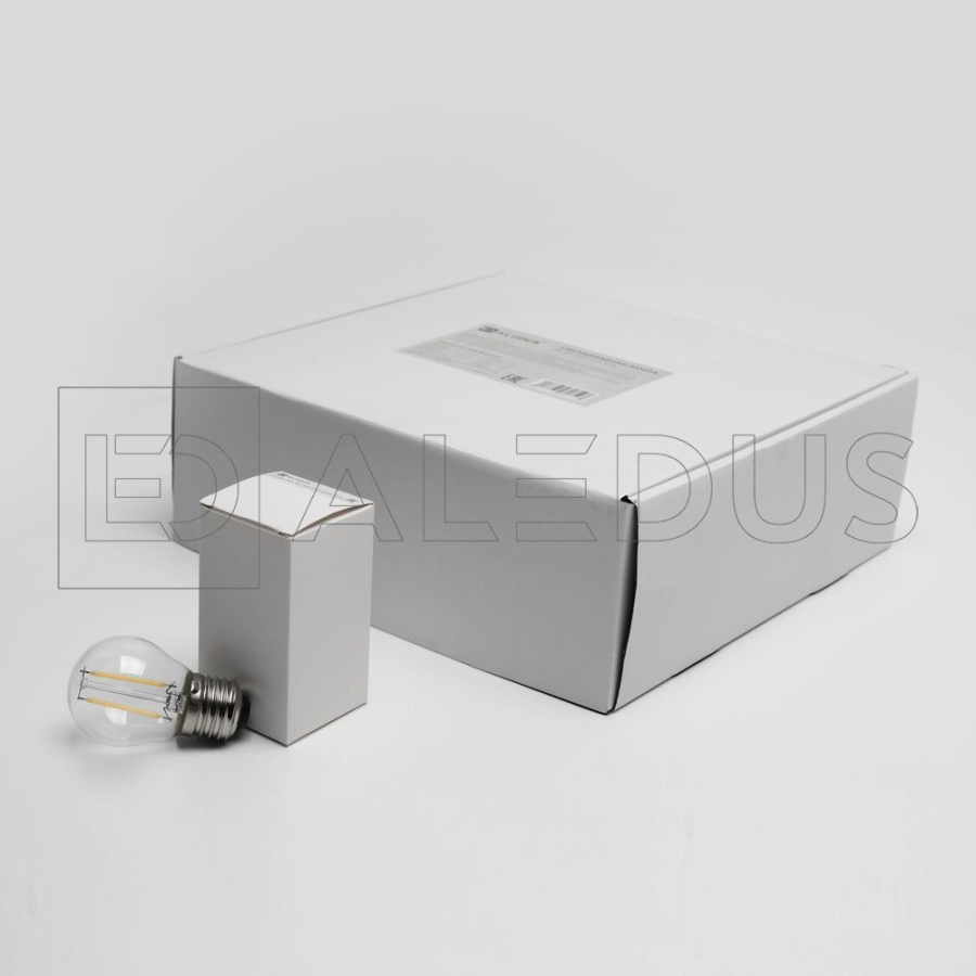 Светодиодная лампа филамент ALEDUS для Белт лайта, E27, G45, теплая белая