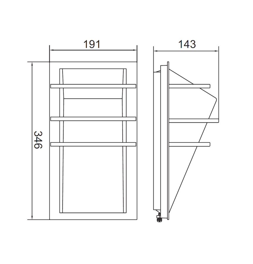Настенный светильник 1847A Bl