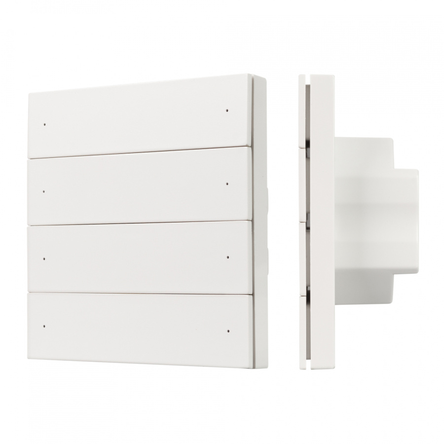 INTELLIGENT ARLIGHT Кнопочная панель SMART-DMX512-801-22-8G-8SC-DIM-IN White (230V, 2.4G) (IARL, IP20 Пластик, 5 лет)
