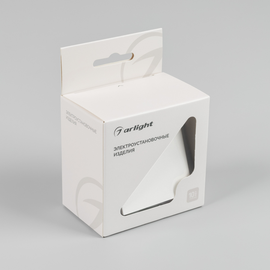 Механизм выключателя одноклавишный проходной SWT-MKP1-PL-WH-V (250V, 10A) (Arlight, -)