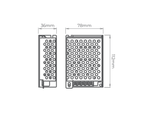 Блоки питания сетка, 60 W, 24V, S-60-24