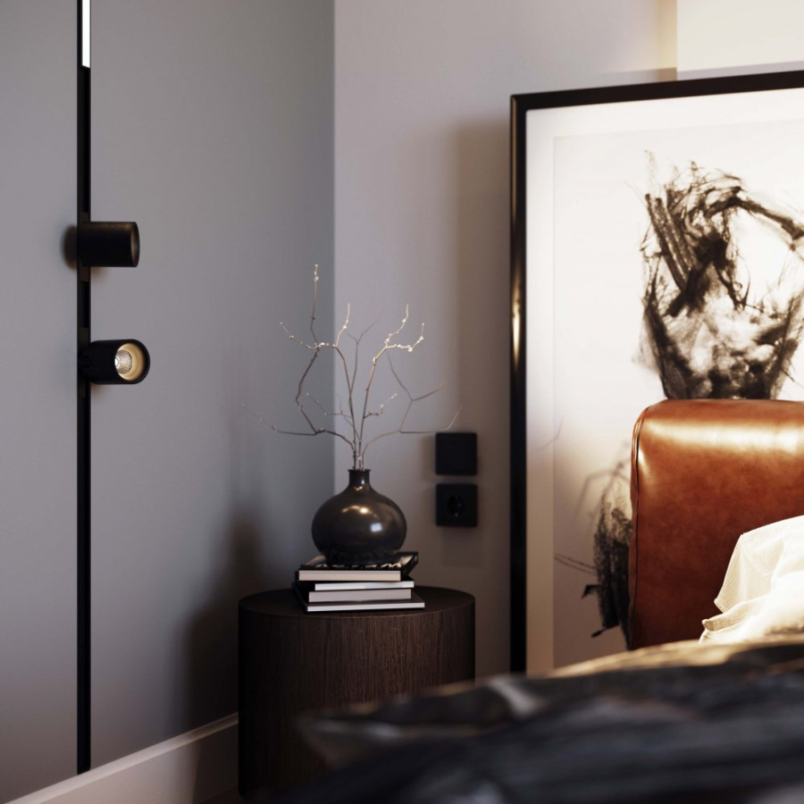 Трек встраиваемый MAG-TRACK-2538-FDW-1000 (BK) (Arlight, IP20 Металл, 5 лет)