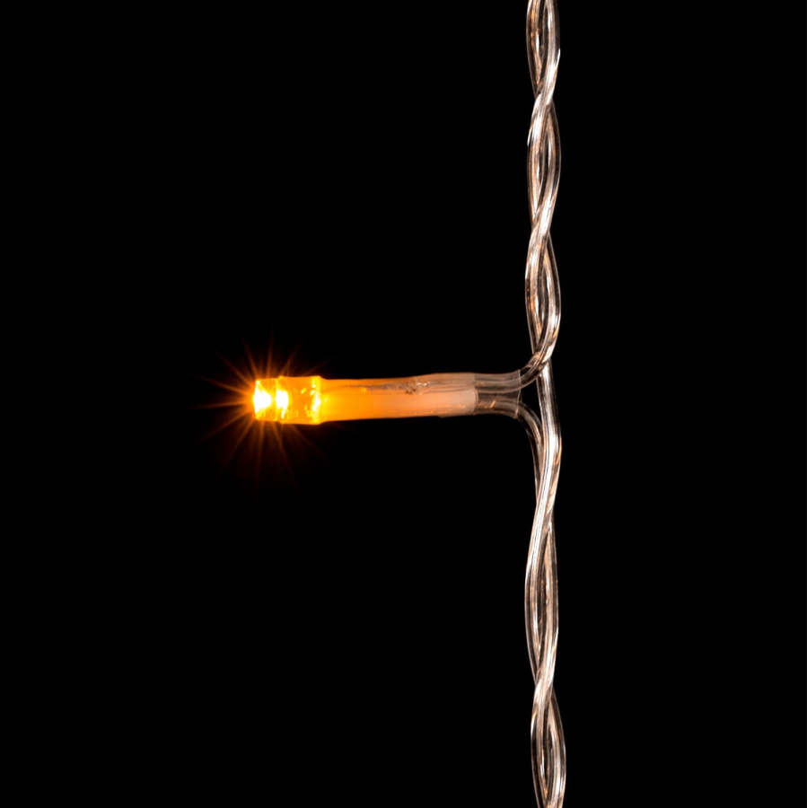 Гирлянда Занавес Облегченный 2 x 3 м Желтый 220В, 600 LED, Провод Прозрачный ПВХ, IP54