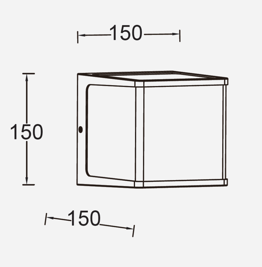 Настенно-потолочный светильник W1050 Gr