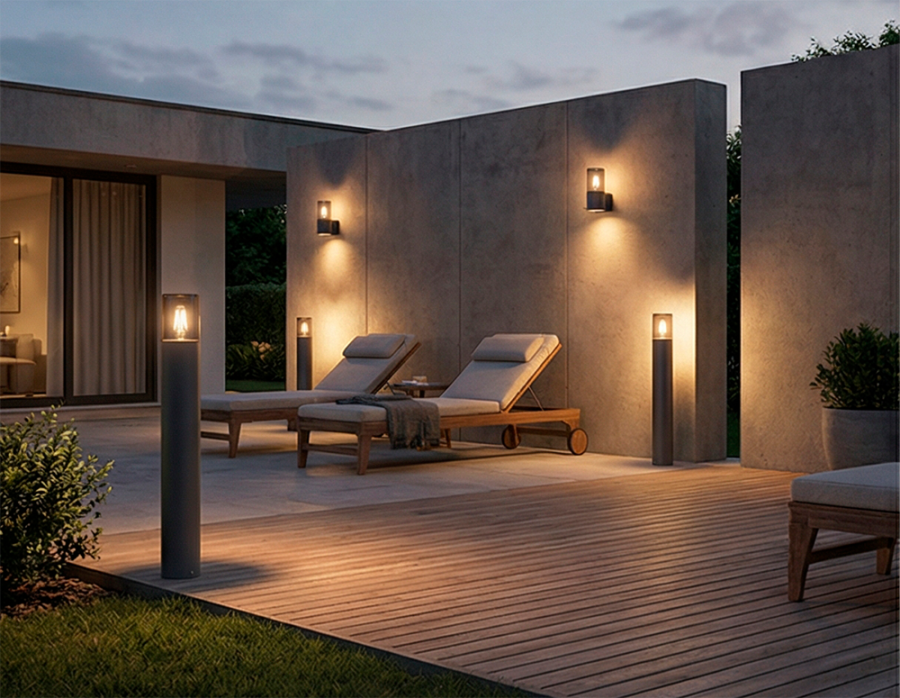 Светильник "Рио"  садово-парковый 220V Е27 40W  G1631.  Цвет: черный