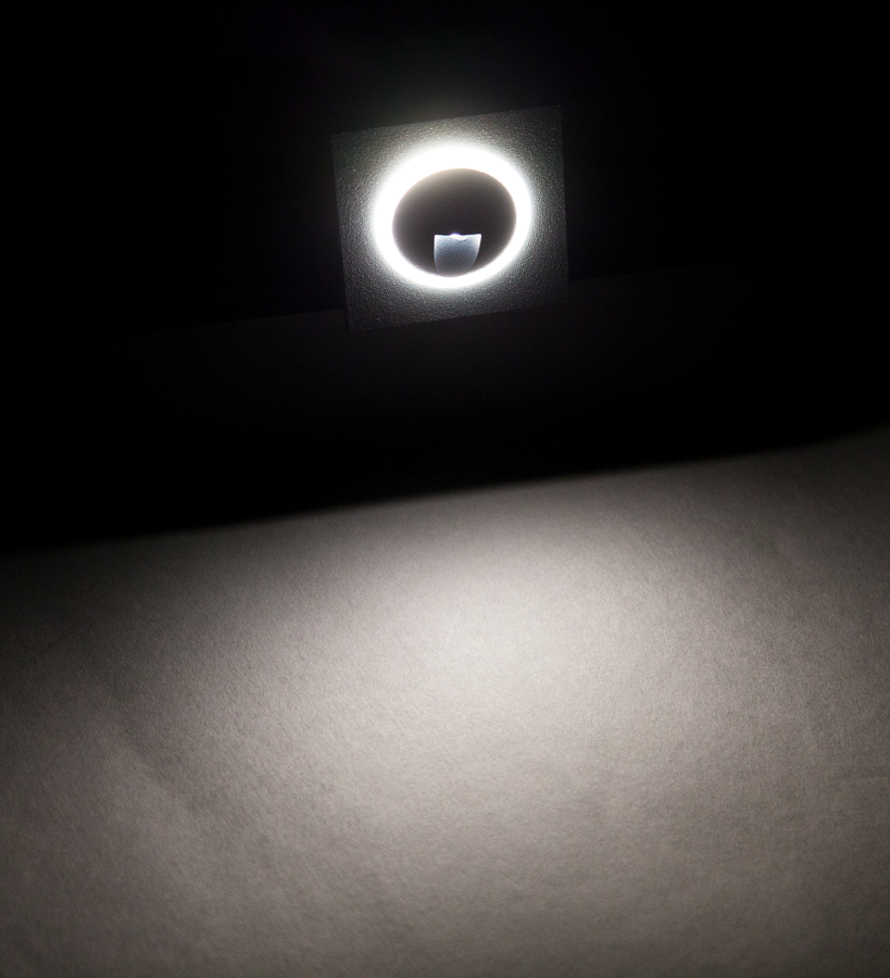 Светильник G0613 наcтенный  встраиваемый серый  220V 3W Led