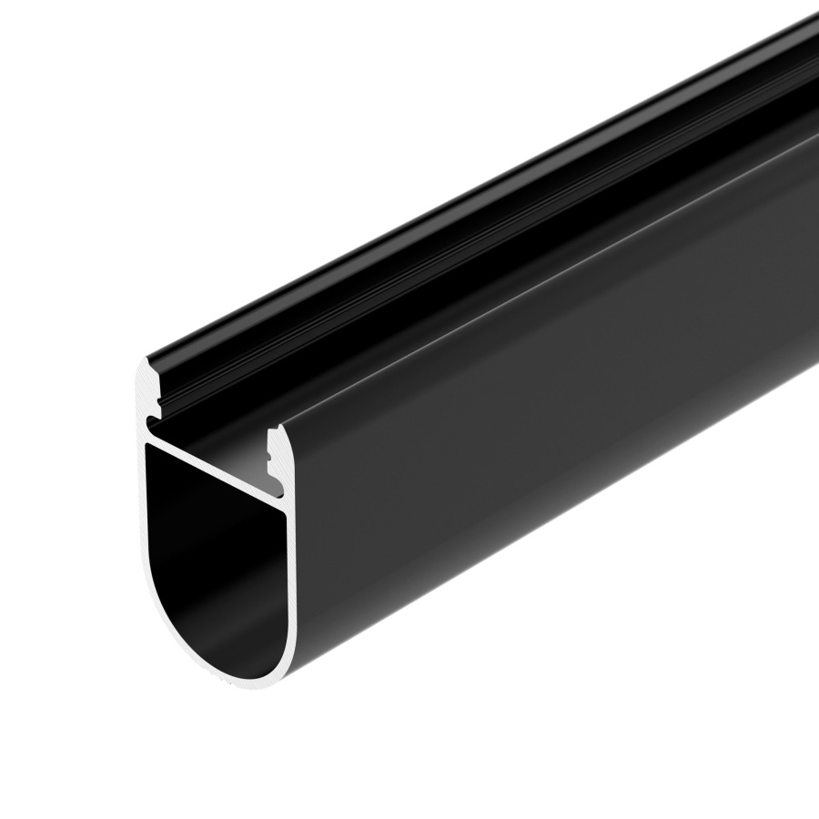 Профиль WARDROBE-1930-2000 ANOD BLACK (Arlight, Алюминий)