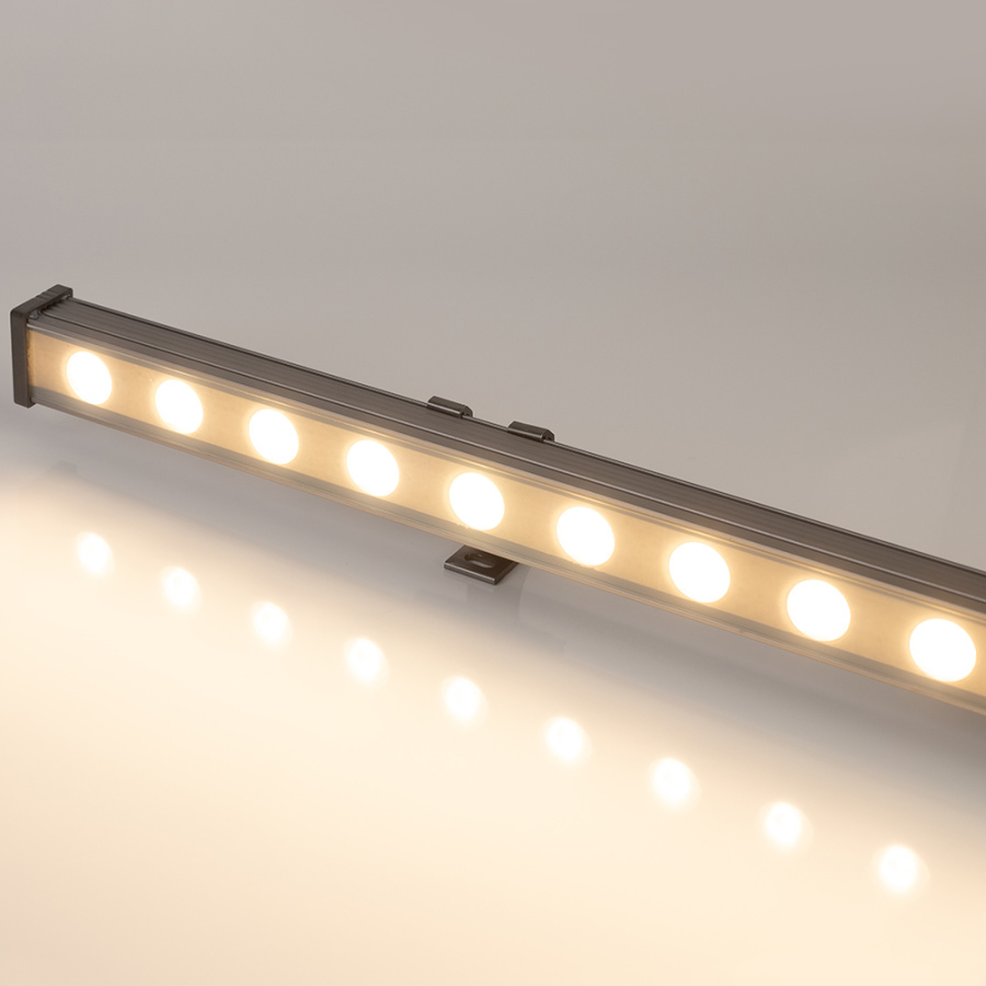 Линейный прожектор AR-LINE-1000-24W Warm2700 (GR, 15x60 deg, 230V) (Arlight, IP65 Металл, 3 года)