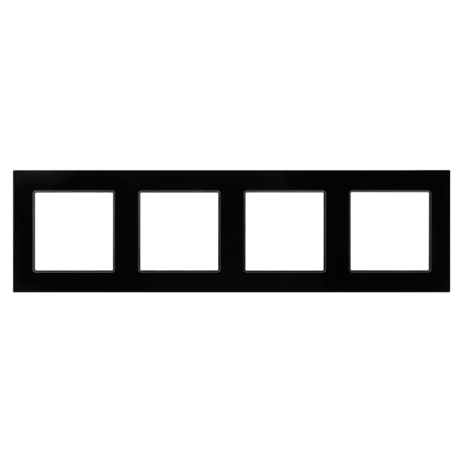 Рамка стеклянная FRM-GLARE-GS-4-BK (Arlight, -)