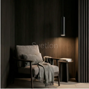 Светильник LED «Цилиндр», HB1530 15W 3CCT h=30см d=5,5см IP20 черный