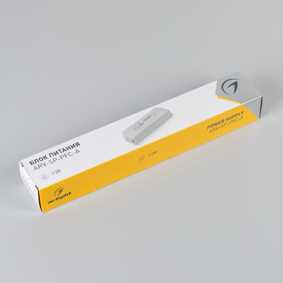 Блок питания ARV-SP-24180-PFC-A (24V, 7.5A, 180W) (Arlight, IP20 Пластик, 5 лет)
